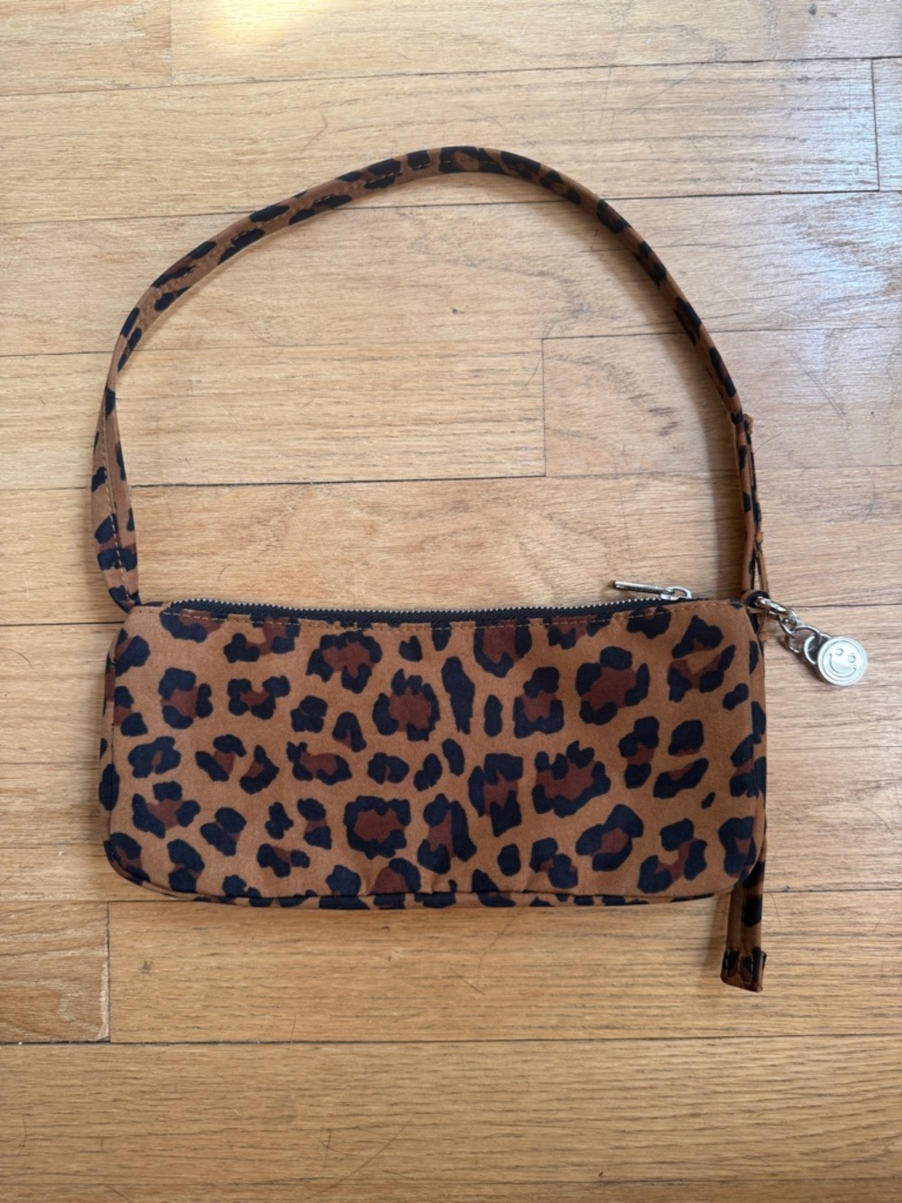 Leopard Print Brown Shoulder Bag - Stylish Women’s Wristlet